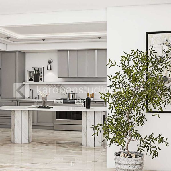 نمونه طراحی کابینت طرح نئوکلاسیک