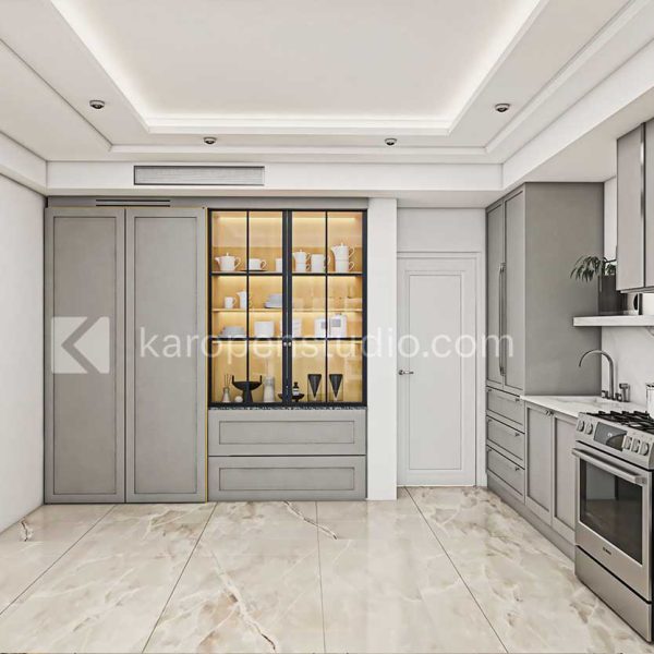 نمونه طراحی کابینت نئوکلاسیک