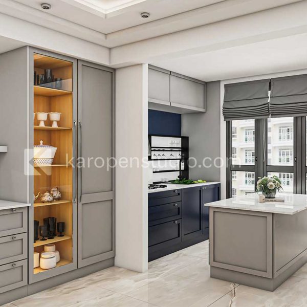 نمونه طراحی کابینت نئوکلاسیک کاروپن