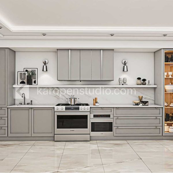 نمونه طراحی کابینت سبک نئوکلاسیک کاروپن