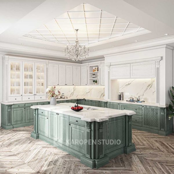 طراحی انواع کابینت سبک کلاسیک توسط کاروپن
