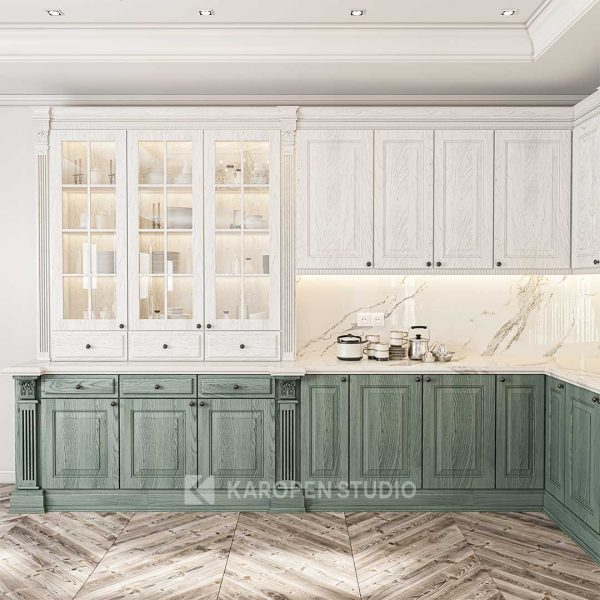 طراحی انواع کابینت کلاسیک توسط کاروپن استودیو