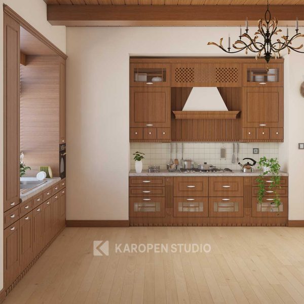 طراحی کابینت کلاسیک توسط کاروپن