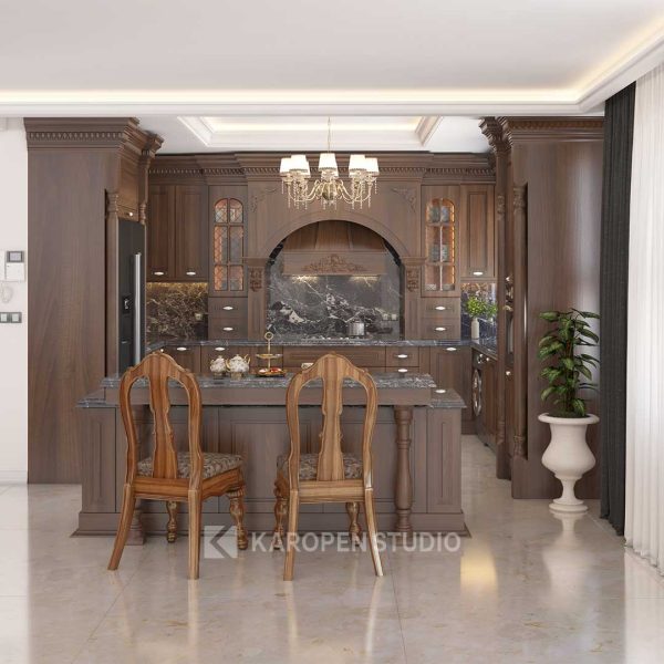 نمونه طراحی کابینت سبک کلاسیک کاروپن استودیو